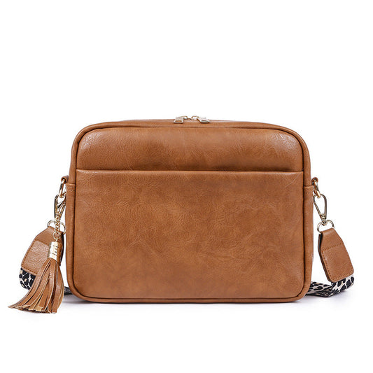 Retro Style Brown Shoulder Crossbody Bag