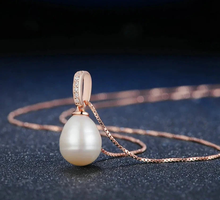 925 Sterling Silver Freshwater Pearl Pendant Necklace