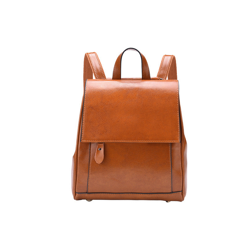 Women's Genuine Leather Retro Backpack