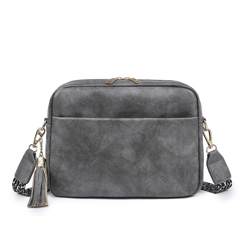 Retro Style Black Shoulder Crossbody Bag