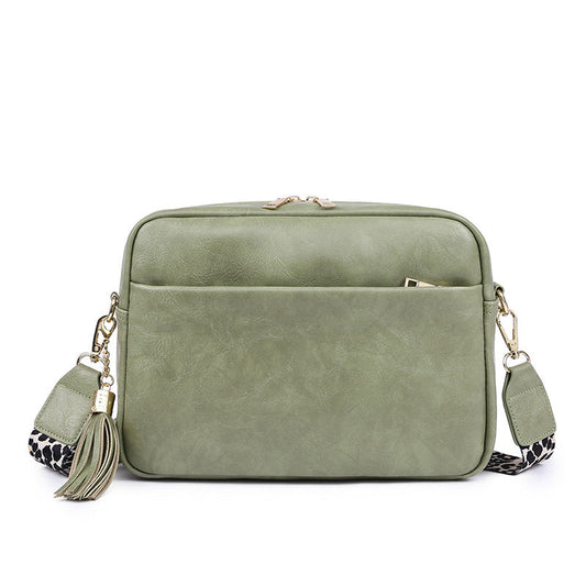 Retro Style Green Shoulder Crossbody Bag